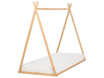 Beliani, Bettrahmen aus Kiefernholz Modern SAURAT Bettrahmen aus Kiefernholz Modern SAURAT, Beliani - Kinderbett aus Kiefernholz Modern SAURAT, 90x200 cm, Light Beige