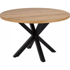 mutoni scandi, Esstisch Triple-X natur 120 rund, Tisch HEAVEN Ø120cmx76.4cm eiche