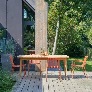 Tikamoon, Tikamoon - Outdoor Tisch aus massivem Teak 6/8 Pers. Vadim, One Size, Zimt, Tikamoon - Outdoor Tisch aus massivem Teak 6/8 Pers. Vadim, One Size, Zimt