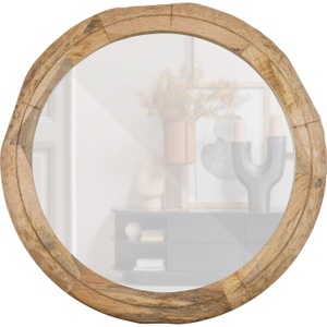 mutoni living, Wandspiegel Rion Mangoholz natur 101x101, Wandspiegel Rion Mangoholz natur 101x101