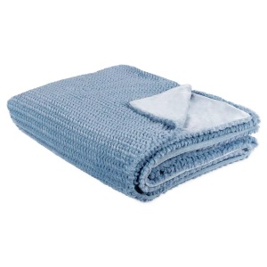 Beliani, Kuscheldecke aus Polyester BJAS Kuscheldecke aus Polyester BJAS, Beliani - Kuscheldecke aus Polyester BJAS, One Size, Blau Bunt