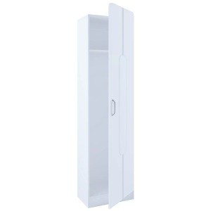 VCM, Holz Dielenmöbel Flurschrank Schrank Kommode Balia Holz Dielenmöbel Flurschrank Schrank Kommode Balia, VCM - Holz Flurschrank | stehend Maße: H. 196 x B. 55 T. 36 cm 1 große Tür mit Ablage Balia, CM, Weiss