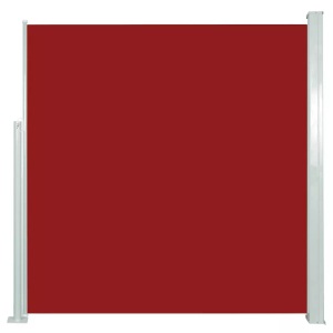 Diverse Hardware, Ausziehbare Seitenmarkise 140 x 300 cm Rot, vidaXL Ausziehbare Seitenmarkise 140x300 cm Rot