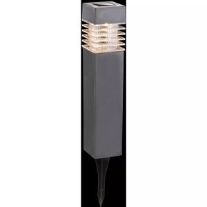 Globo, LED-Solar-Erdspießleuchte 33269-4, 4er-Set grau, Solarleuchte