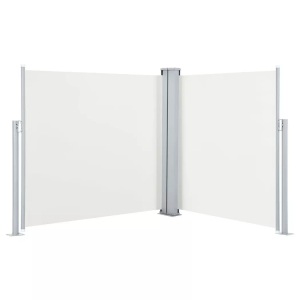 Diverse Hardware, Ausziehbare Seitenmarkise Cremeweiss 120 x 600 cm, vidaXL Ausziehbare Seitenmarkise Cremeweiß 120 x 600 cm