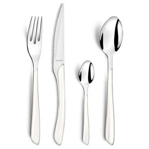 Amefa, Amefa 24-tlg. Besteck-Set Eclat Weiß, 
