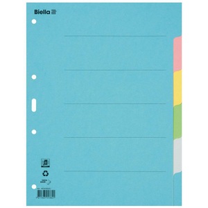 Biella, Biella Register Karton blanko A4, 6-teilig, Biella Register Karton blanko A4, 6-teilig
