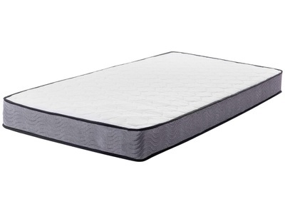 Beliani, Matratze aus Polyester BLISS Matratze aus Polyester BLISS, Beliani - Taschenfederkernmatratze aus Taschenfedern BLISS Hart (H3), 90x200 cm, Weiss Bunt