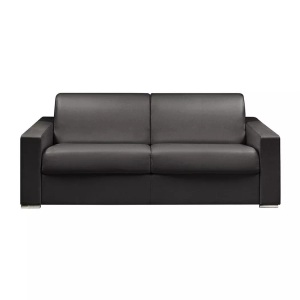 LINEA SOFA, LINEA SOFA - Schlafsofa mit Matratze 4-Sitzer Kunstleder - Schwarz - Liegefläche mit Lattenrost: 160 cm - Matratzenhöhe: 14 cm mit Memory Schaum - CALITO, One Size, LINEA SOFA - Schlafsofa mit Matratze 4-Sitzer Kunstleder - Schwarz - Liegefläche mit Lattenrost: 160 cm - Matratzenhöhe: 14 cm mit Memory Schaum - CALITO, One Size