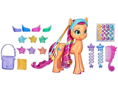Hasbro, Hasbro F17945L0 - My Little Pony Sunny Starscout, Regenbogenmähne, Ponyfigur, 