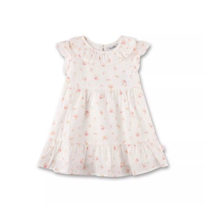 Sanetta Fiftyseven - Baby Mädchen Kleid Blumen, 68, Multicolor