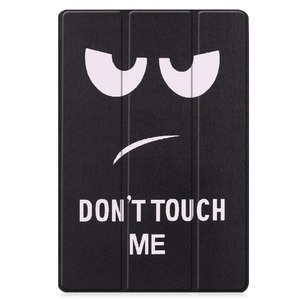 Cover-Discount, Galaxy Tab S7+ / FE (12.4) - Tri-fold Smart Case Don't Touch, Cover-Discount - Galaxy Tab S8+ / S7+ FE (12.4) Tri-fold Smart Case, Schwarz, 12