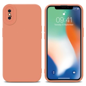 Cadorabo, Hülle für Apple iPhone XS MAX TPU Silikon, Cadorabo - Hülle für Apple iPhone XS MAX TPU Silikon, Hellorange