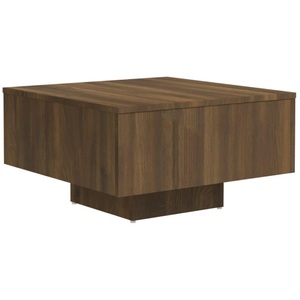 vidaXL, vidaXL Couchtisch Braun Eichen-Optik 60x60x31,5 cm Holzwerkstoff
