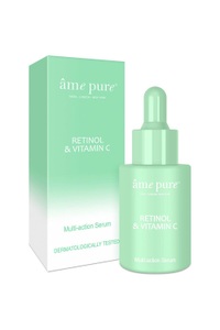 âme pure, Retinol & Vitamin C Serum Damen 30ml, âme pure - Retinol & Vitamin C Serum- Feuchtigkeit Gesichts- Serum gegen Flecken, Augenringen, Tränensäcken, feinen Linien und Falten, 30 ml