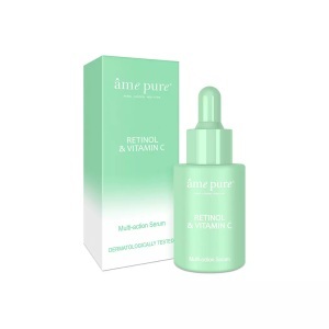 âme pure, Retinol & Vitamin C Serum Damen 30ml, âme pure - Retinol & Vitamin C Serum- Feuchtigkeit Gesichts- Serum gegen Flecken, Augenringen, Tränensäcken, feinen Linien und Falten, 30 ml