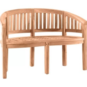 mutoni Garten, Gartenbank halbrund Teak 120