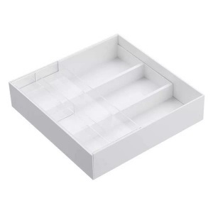Yamazaki, Yamazaki - Schubladeneinlage yamazaki - weiss - Kunststoff - 24.6cm/25cm, XXXLutz Tischorganizer 25/24,6/6 cm , Ya03441 , weiss , Kunststoff , 24.6x6 cm , 009137032601