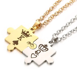 eStore, Paar Halskette - Puzzle Unisex ONE SIZE, 