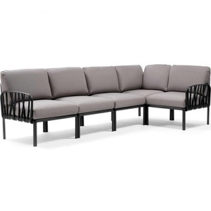 Nardi, Gartenlounge Komodo (5-tlg) anthrazit, Gartenlounge Komodo (5-tlg) anthrazit