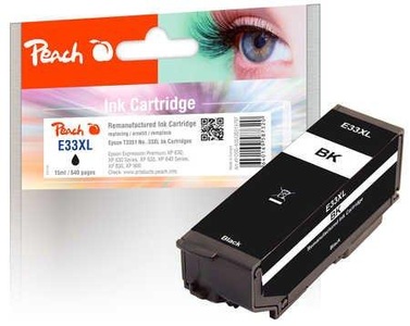 Peach, Peach Tintenpatrone schwarz kompatibel zu Epson No. 33XL bk, T3351, Peach Tinte Epson T3351, No 33XL Black