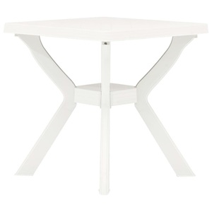 vidaXL, vidaXL Bistrotisch Weiß 70x70x72 cm Kunststoff