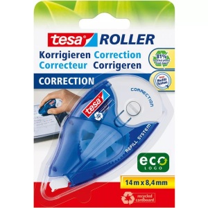 Tesa, tesa Korrekturroller ROLLER 59981 8.4 mm Weiß 14 m 1 St., Tesa Korrekturroller, Refill, 8,4mm x 14m, Blister, 59981-00002