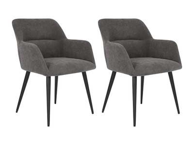 Vente-unique, Stuhl 2erSet Stoff Metall HEKA Stuhl 2erSet Stoff Metall HEKA, 