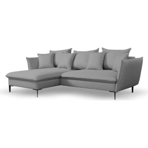Pascal Morabito, PASCAL MORABITO - Ecksofa mit Schlaffunktion LAZARE von Stoff Ecke links, One Size, Grau, PASCAL MORABITO - Ecksofa mit Schlaffunktion LAZARE von Stoff Ecke links, One Size, Grau