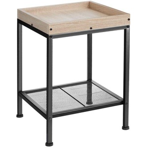 TecTake, Beistelltisch Rochester Beistelltisch Rochester, Tectake - Beistelltisch Rochester 41,5x41x56cm, One Size, Sand
