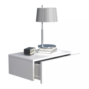 VCM, Holz Wandschublade Nachtschrank Wandboard Schublade Konsole Nachttisch Usal M 45 cm Holz Wandschublade Nachtschrank Wandboard Schublade Konsole Nachttisch Usal M 45 cm, VCM - Holz Wandschublade Nachtschrank Wandboard Schublade Konsole Nachttisch Usal M 45 cm, 45cm, Weiss