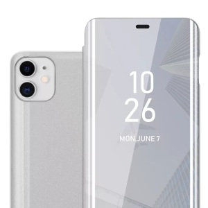 Cadorabo, Hülle für Apple iPhone 11 Spiegel Standfunktion 360 Grad Schutz, Cadorabo - Hülle für Apple iPhone 11 Spiegel Standfunktion 360 Grad Schutz, Silber