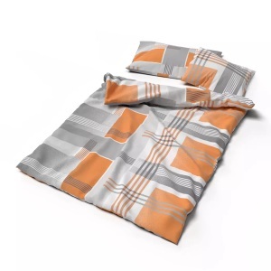 Lotus Bettwaren - Bettwäsche Jersey Jeffrey orange, 200X210CM, Multicolor