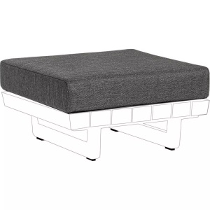mutoni lifestyle, Outdoor Kissen Ottoman Infinity anthrazit, Outdoor Kissen Ottoman Infinity anthrazit