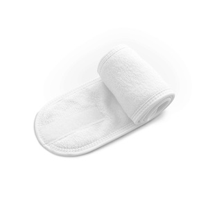 VBEAUTY, VBEAUTY Hair - Hairband with Velcro Closure White, VBEAUTY Hair - Haarband mit Klettverschluss Weiss