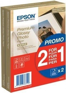 Epson, Epson Premium Glossy Photo Paper C13S042167 Fotopapier 10 x 15 cm 255 g/m² 80 Blatt Hochglänzend, Epson Premium Foto Papier, 10cm x 15cm, 255g, C13S042167, (2 x 40 Blatt)