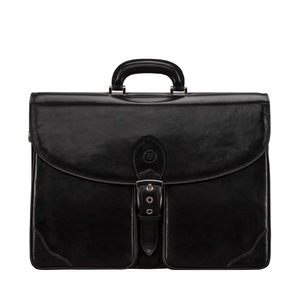 Maxwell Scott, Maxwell Scott Tomacelli - Leder-Aktentasche in Schwarz M, 