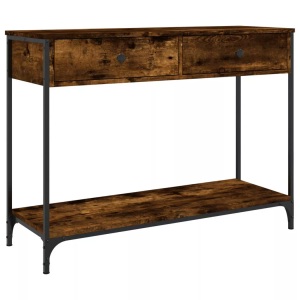 vidaXL, vidaXL Konsolentisch Räuchereiche 100x34,5x75 cm Holzwerkstoff, vidaXL Konsolentisch Räuchereiche 100x34,5x75 cm Holzwerkstoff
