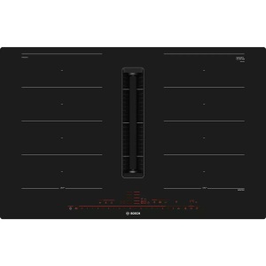 Bosch, Bosch PXX801D67E Kochfeld, Bosch Serie 8, Induktions Kochfeld mit integriertem Dunstabzug, 80 cm, flächenbündig (integriert), PXX801D67E