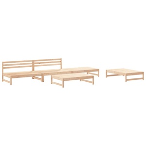 vidaXL, vidaXL 5-tlg. Garten-Lounge-Set Massivholz Kiefer, vidaXL 5-tlg. Garten-Lounge-Set Massivholz Kiefer