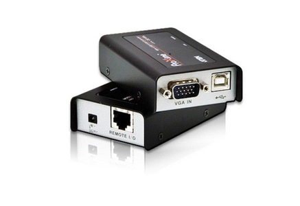 ATEN, ATEN CE100-AT-G VGA, USB 2.0 Extender (Verlängerung) über Netzwerkkabel RJ45 100 m, ATEN CE100 VGA, USB-A (USB 2.0) Extender (Verlängerung) über Netzwerkkabel RJ45 100 m