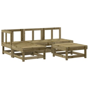 vidaXL, vidaXL 5-tlg. Garten-Lounge-Set Kiefernholz Imprägniert, vidaXL 5-tlg. Garten-Lounge-Set Kiefernholz Imprägniert