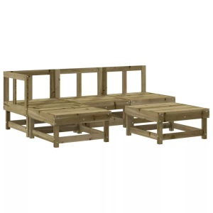 vidaXL, vidaXL 5-tlg. Garten-Lounge-Set Kiefernholz Imprägniert, vidaXL 5-tlg. Garten-Lounge-Set Kiefernholz Imprägniert