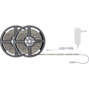 Paulmann, Paulmann SimpLED 78974 LED-Streifen-Komplettset EEK: LED (A++ - E) mit Stecker 12 V 1000 cm Weiß, Paulmann LED-Streifen »SimpLED 3000 K,«, 600 St.-flammig