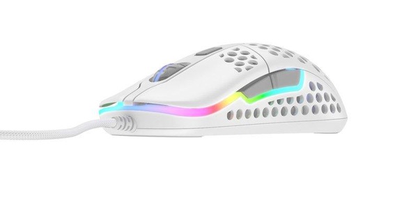 Xtrfy, XTRFY M42 RGB - Gaming Maus (Weiss/Grau), Xtrfy - M42 Maus Beidhändig USB Typ-A Optisch 16000 DPI, Weiss