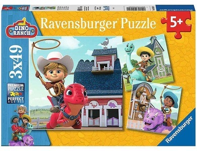 Ravensburger, Ravensburger Puzzle 3 x 49 Teile Jon, Min und Miguel, Jon Min und Miguel (Kinderpuzzle)