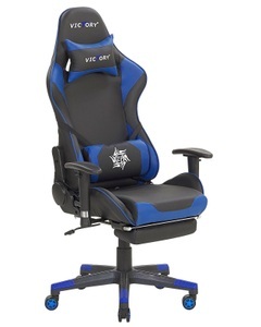 Beliani, Bürostuhl aus Kunstleder Modern VICTORY Bürostuhl aus Kunstleder Modern VICTORY, Beliani - Gaming Stuhl aus Kunstleder Retro VICTORY, One Size, Schwarz