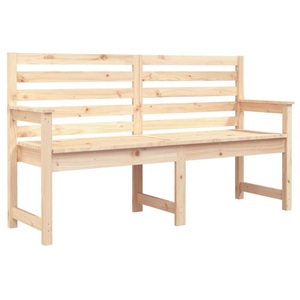 vidaXL, vidaXL Gartenbank 159,5x48x91,5 cm Massivholz Kiefer, vidaXL Gartenbank 159,5x48x91,5 cm Massivholz Kiefer