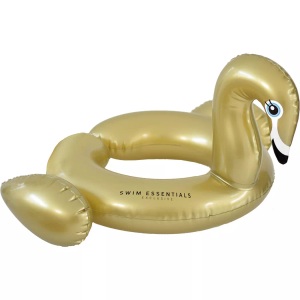 SWIM ESSENTIALS, Swim Essentials Aufblasbarer Spaltring Schwan Gold 55 cm, Swim Essentials - Schwimmring 56cm Splitring Swan, One Size, Multicolor