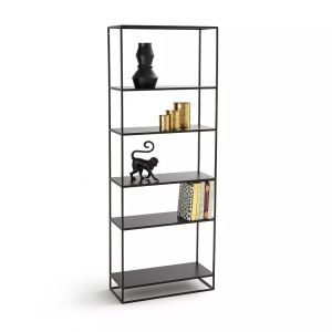 LA REDOUTE INTERIEURS, Stahlregal Hiba mit 6 Ablageböden, La Redoute Intérieurs - Regal HIBA mit 6 Böden, One Size, Schwarz